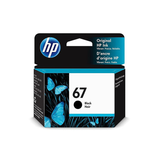 Orignal HP 67 Standard Yield Black Ink Cartridge, 3YM56AN