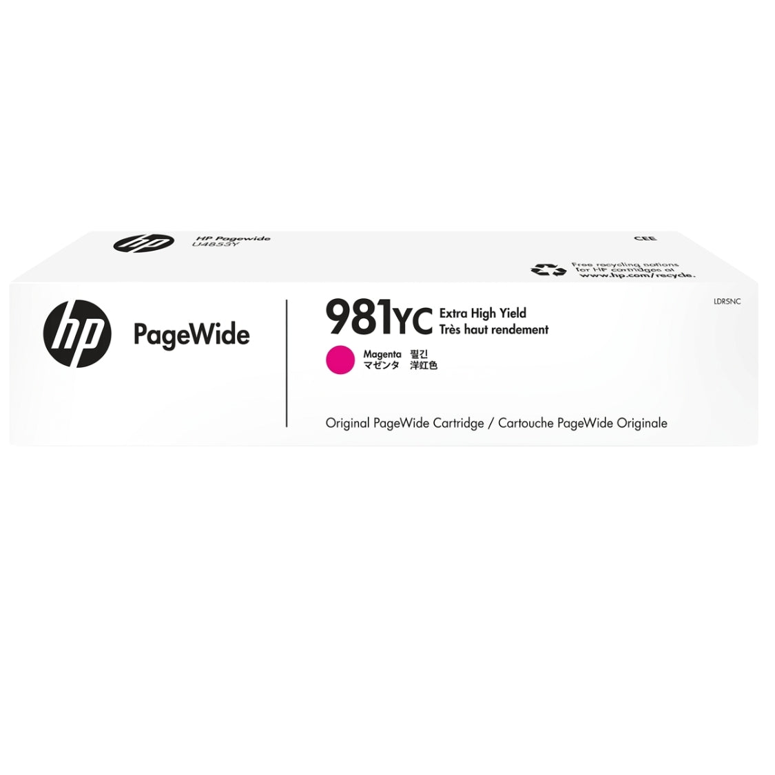 Original HP 981YC Extra High Yield Magenta PageWide Ink Cartridge, L0R18YC