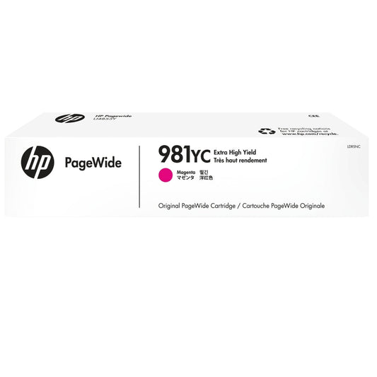 Original HP 981YC Extra High Yield Magenta PageWide Ink Cartridge, L0R18YC