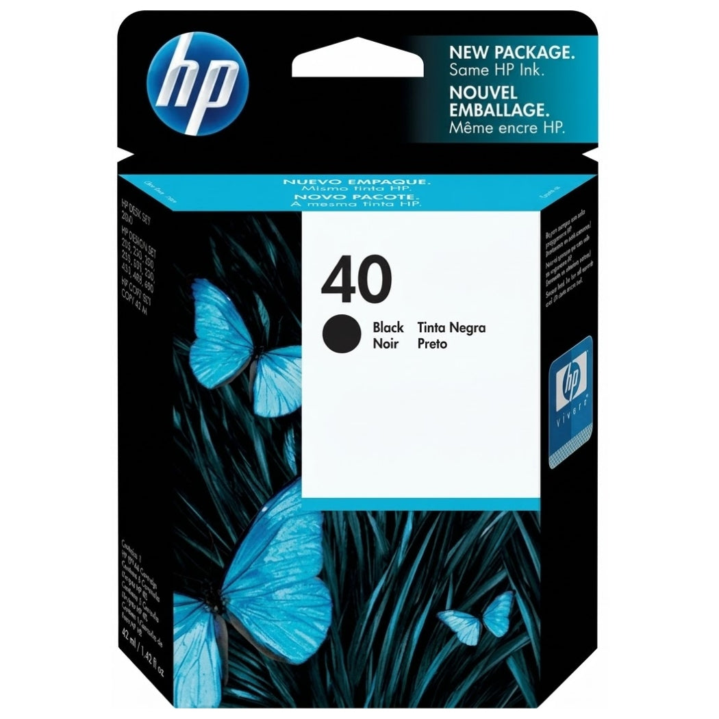 HP 51640A (HP 40) Black Pigment-Based Ink Cartridge