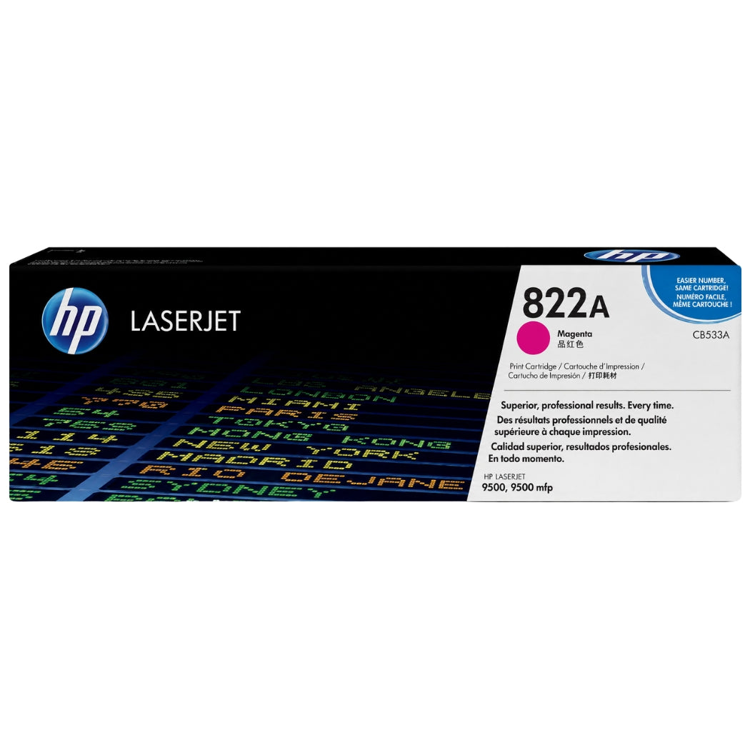 HP 822A Magenta Laser Toner Cartridge, C8553A