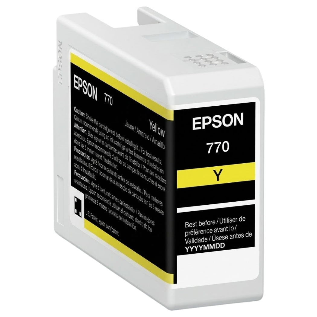 Original Epson 770 Standard Yield Yellow Ink Cartridge, T770420
