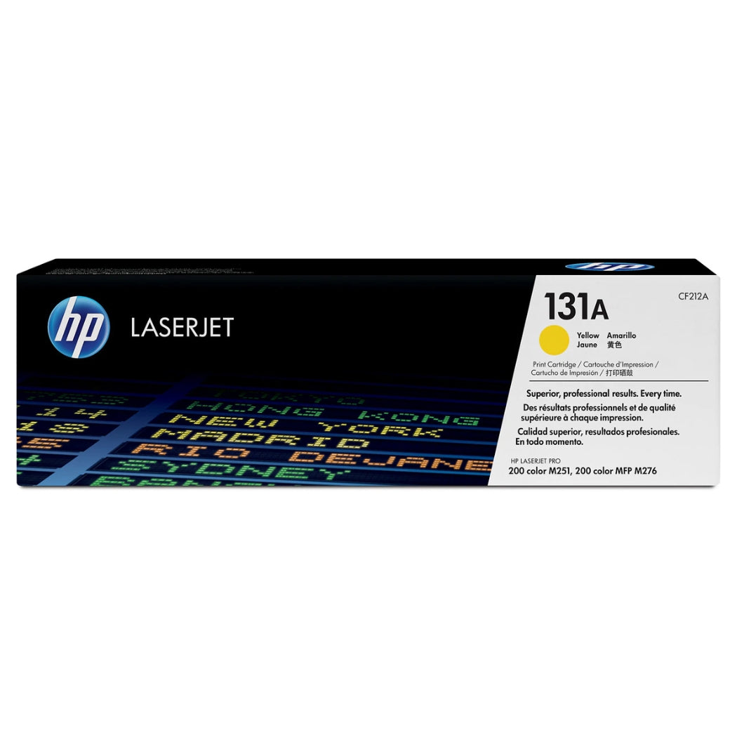 Genuine HP 131A Standard-Yield Yellow Laser Toner Cartridge, CF212A