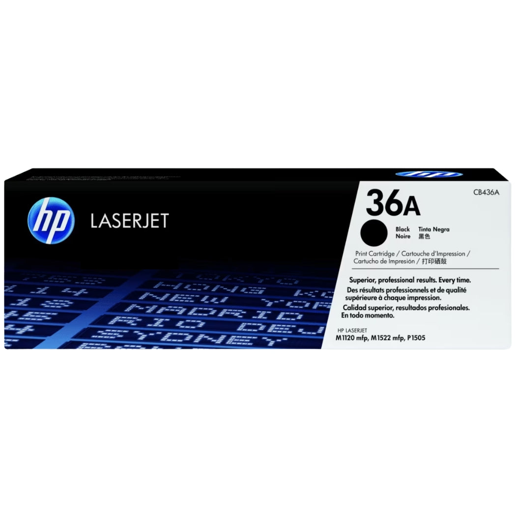 Original HP 36A High Yield Black LaserJet Toner Cartridge