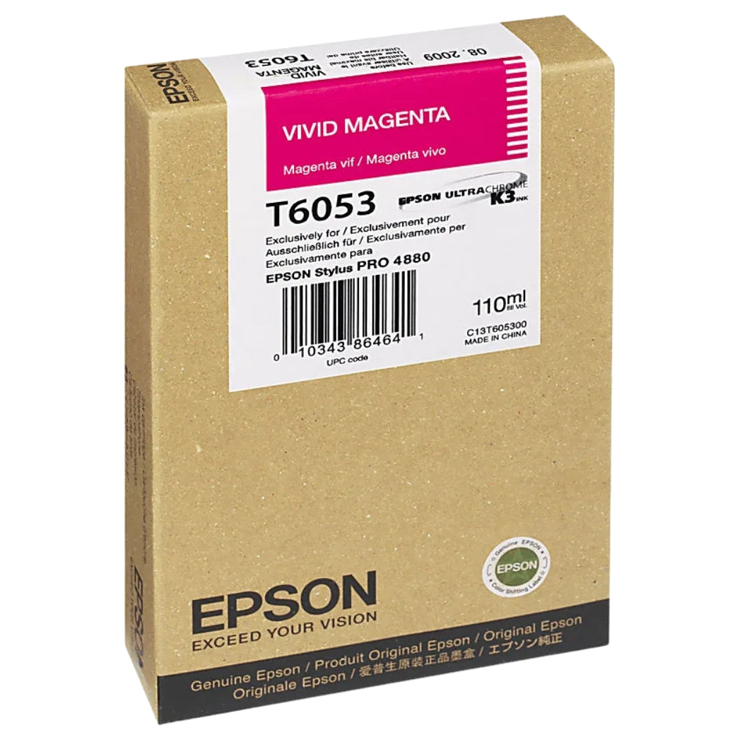 Epson T6053 Vivid Magenta Ink Cartridge, T605300