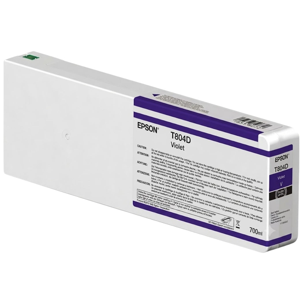 Genuine Epson 700ml UltraChrome HD Violet Ink Cartridge, T804D00