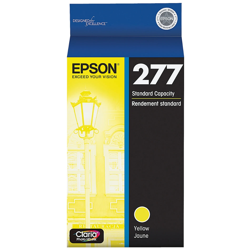 Epson 277 Standard-Yield Yellow Inkjet Cartridge, T277420-S
