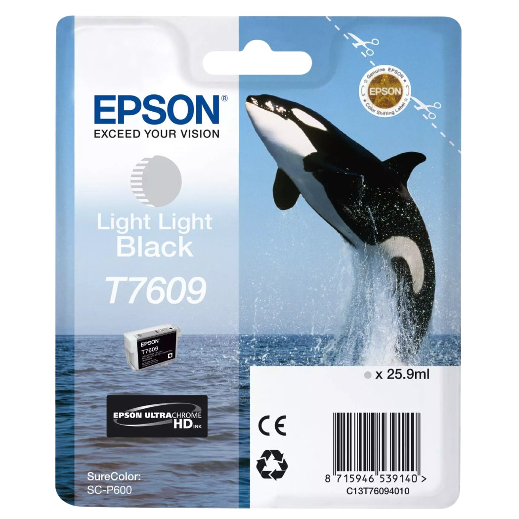Epson Whale T7609 Light Light Black Ink Cartridge
