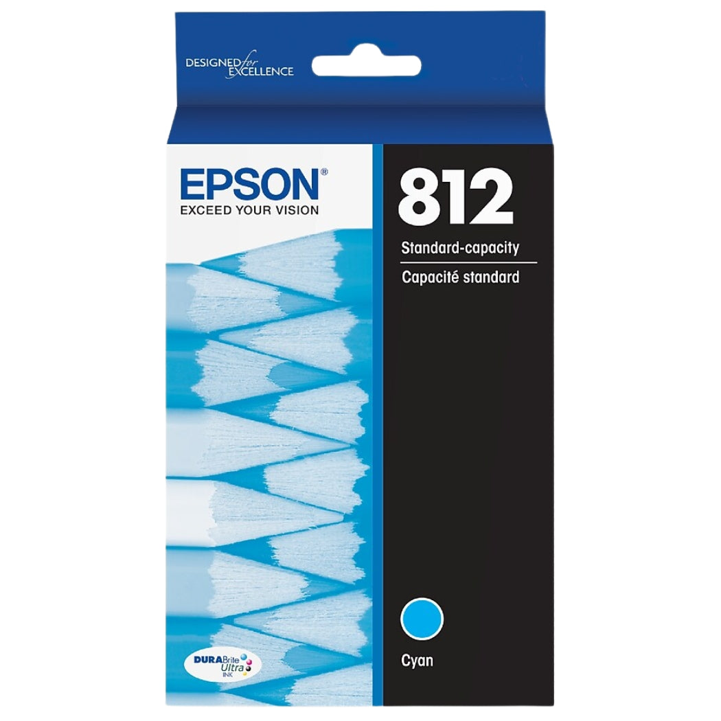 Epson 812 Cyan Standard Yield Ink Cartridge (T812220-S)