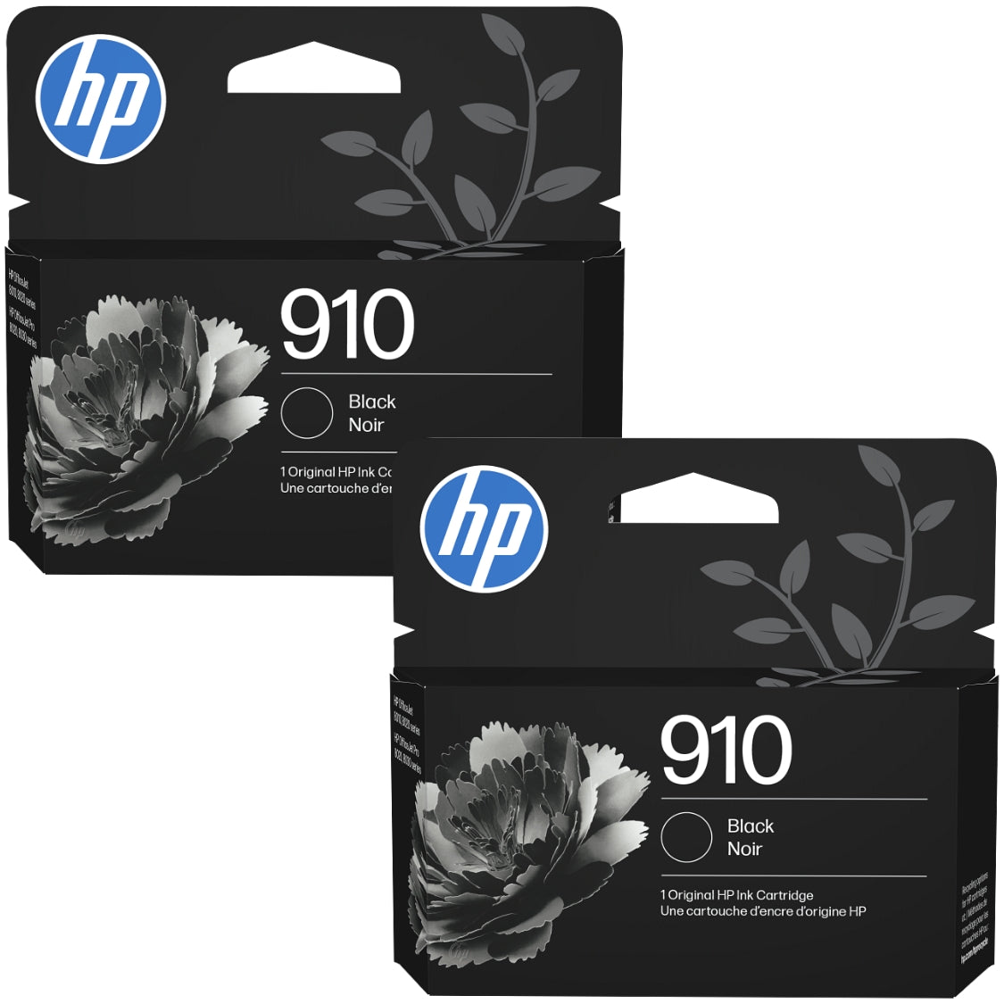 Original HP 910 (3JB40AN) Black Standard Yield Ink Cartridge-2 Pack