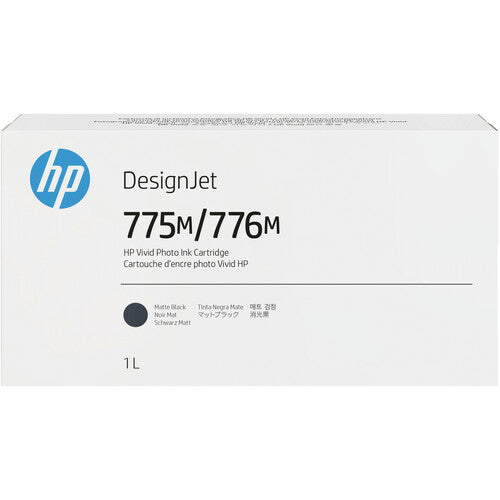Genuine HP 775M/776M Matte Black DesignJet Ink Cartridge, 3WW85A