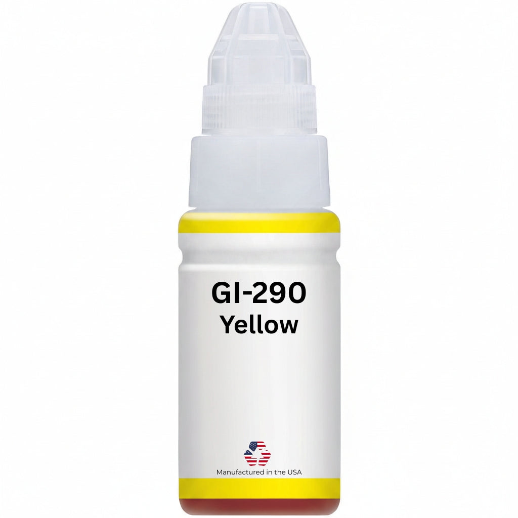 JIT Brand Replacement For Canon GI-290 (1598C001) 70ml Yellow Ink Bottle Made in the USA