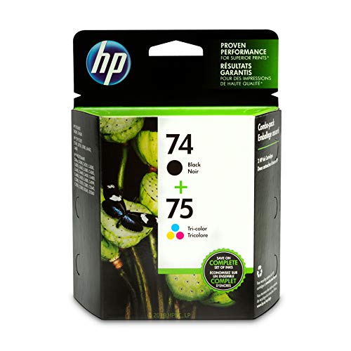 Original HP 74/75 Standard Yield Black & Color Ink Cartridge, CC659FN