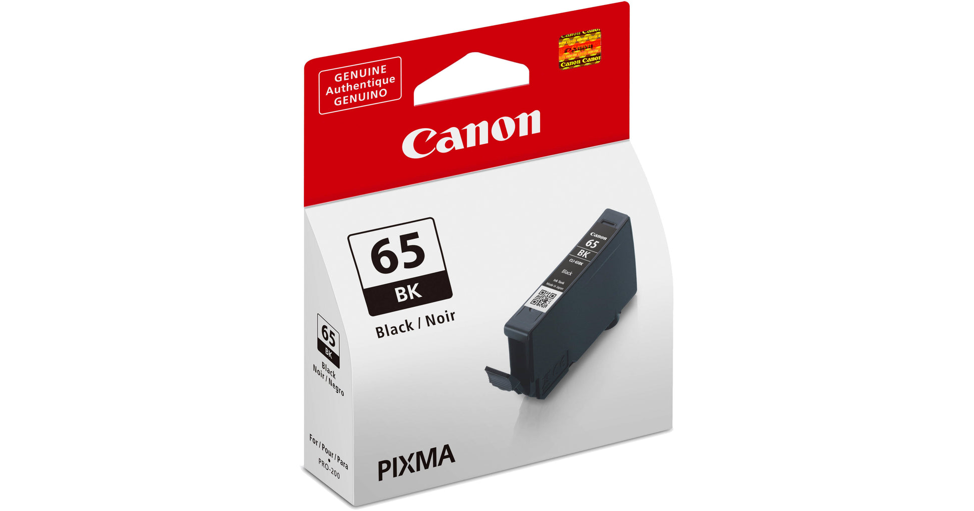 Original Canon CLI-65 Standard Yield Black Ink Cartridge, 4215C002