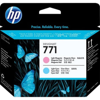 Original HP 771 Standard Yield Light Magenta and Light Cyan Printheads, CE019A