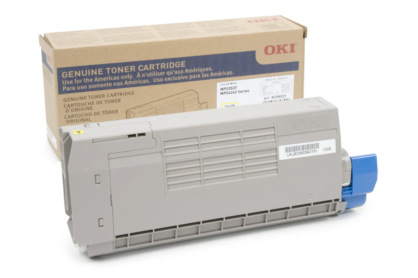Original Okidata MPS3537 High Yield Yellow Toner Cartridge, 58400101 