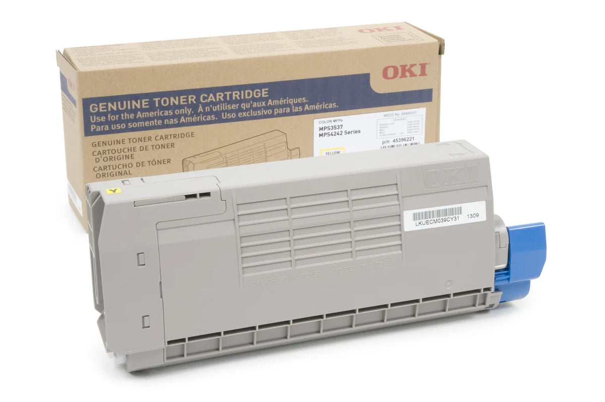 Original Okidata MPS3537 High Yield Yellow Toner Cartridge, 58400101 
