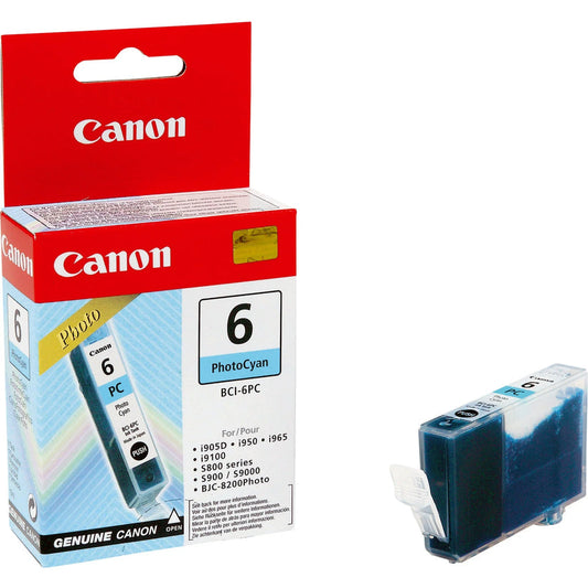 Original Canon BCI-6 Standard Yield Photo Cyan Ink Cartridge