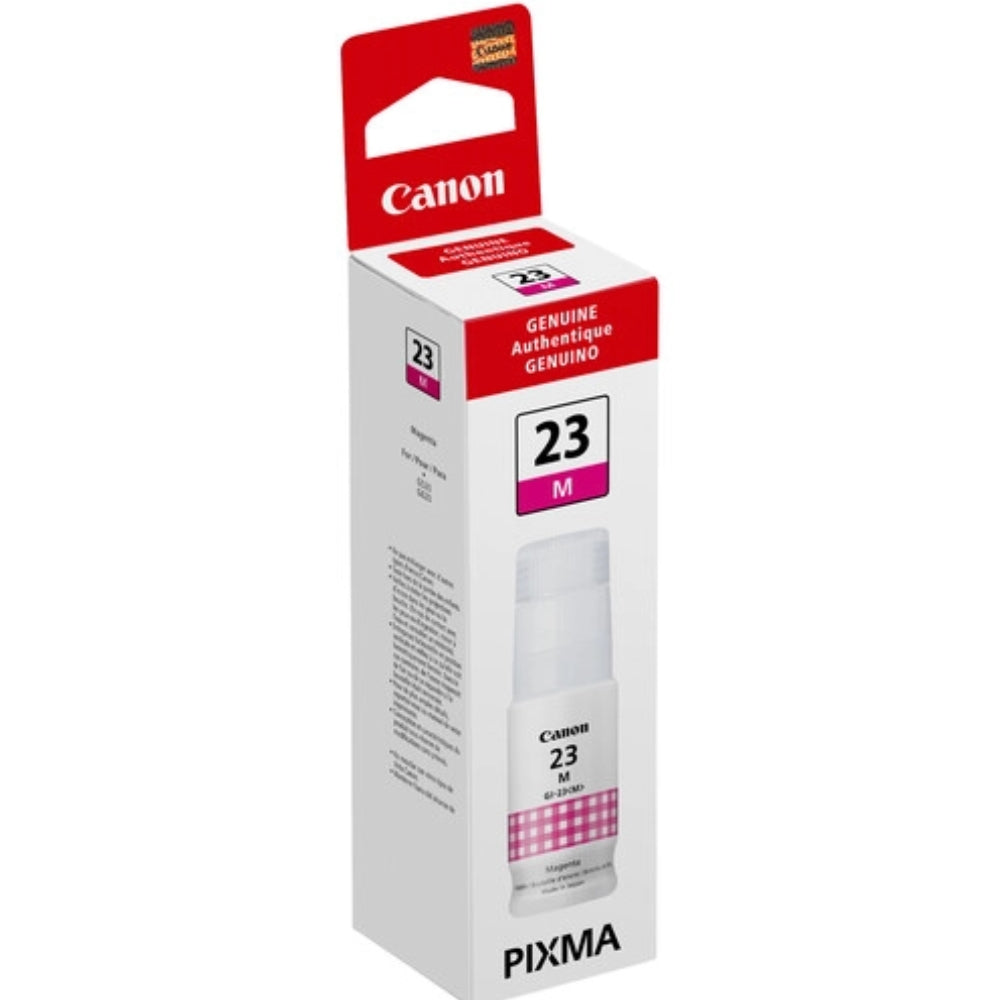 Original Canon GI-23 High Yield Magenta Ink Bottle, 4678C001 
