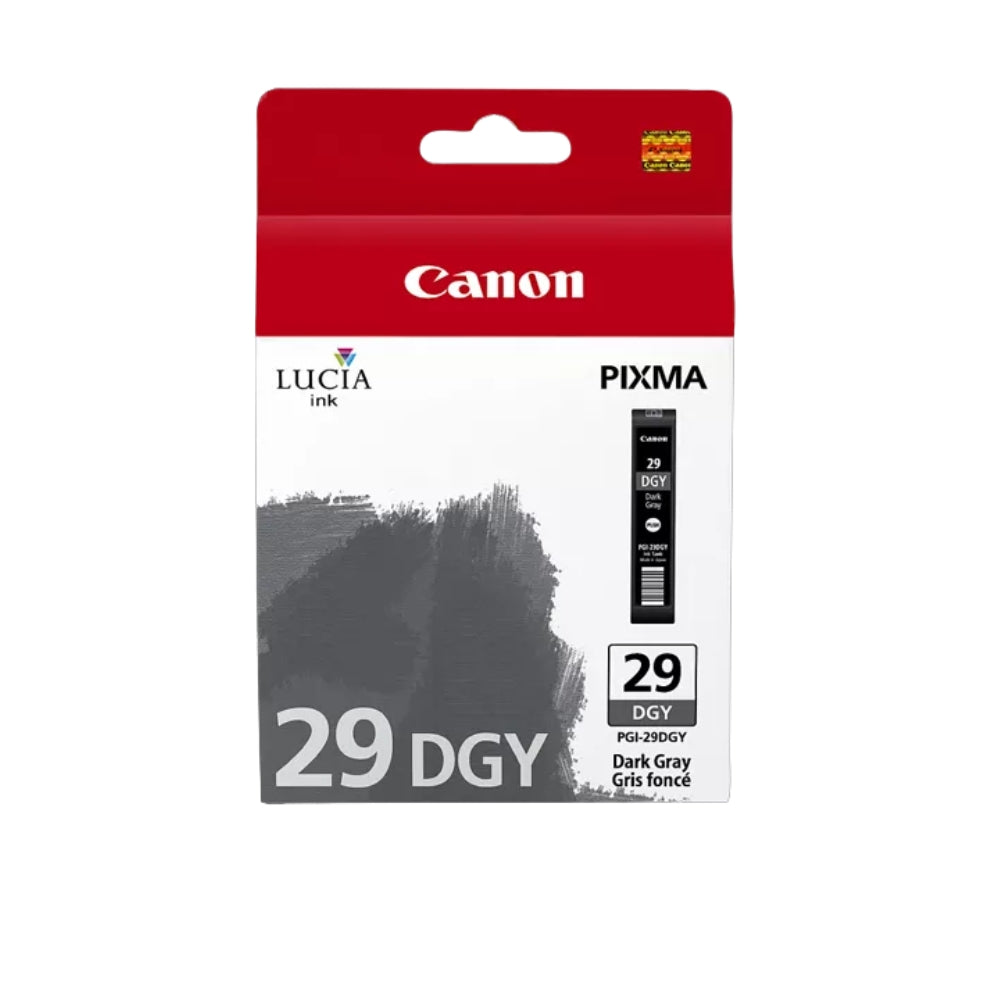 Original Canon PGI-29 Standard Yield Dark Gray Ink Cartridge, 4870B001 