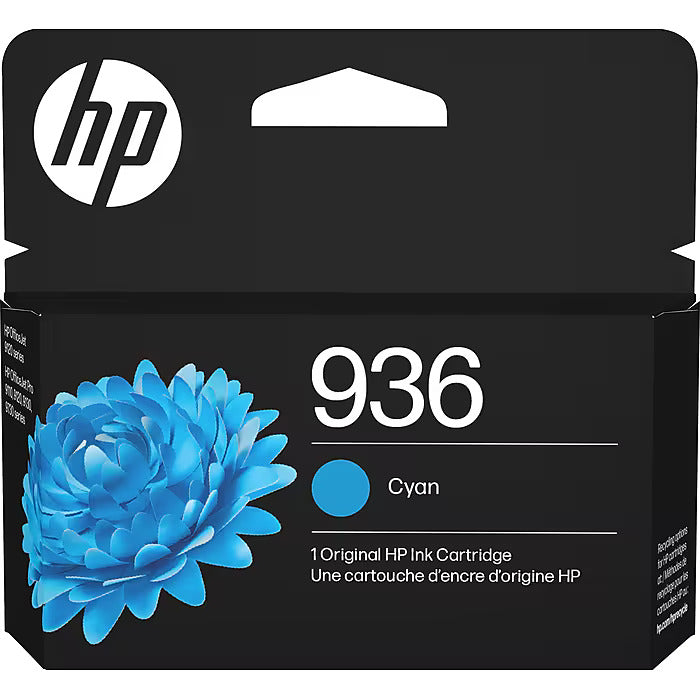 Original HP 936 Standard Yield Cyan Ink Cartridge,4S6U9LN