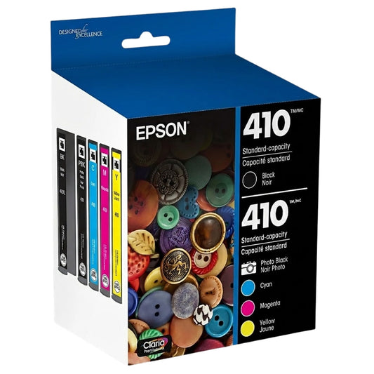 Epson 410 Black, Photo Black and Color Ink Cartridges