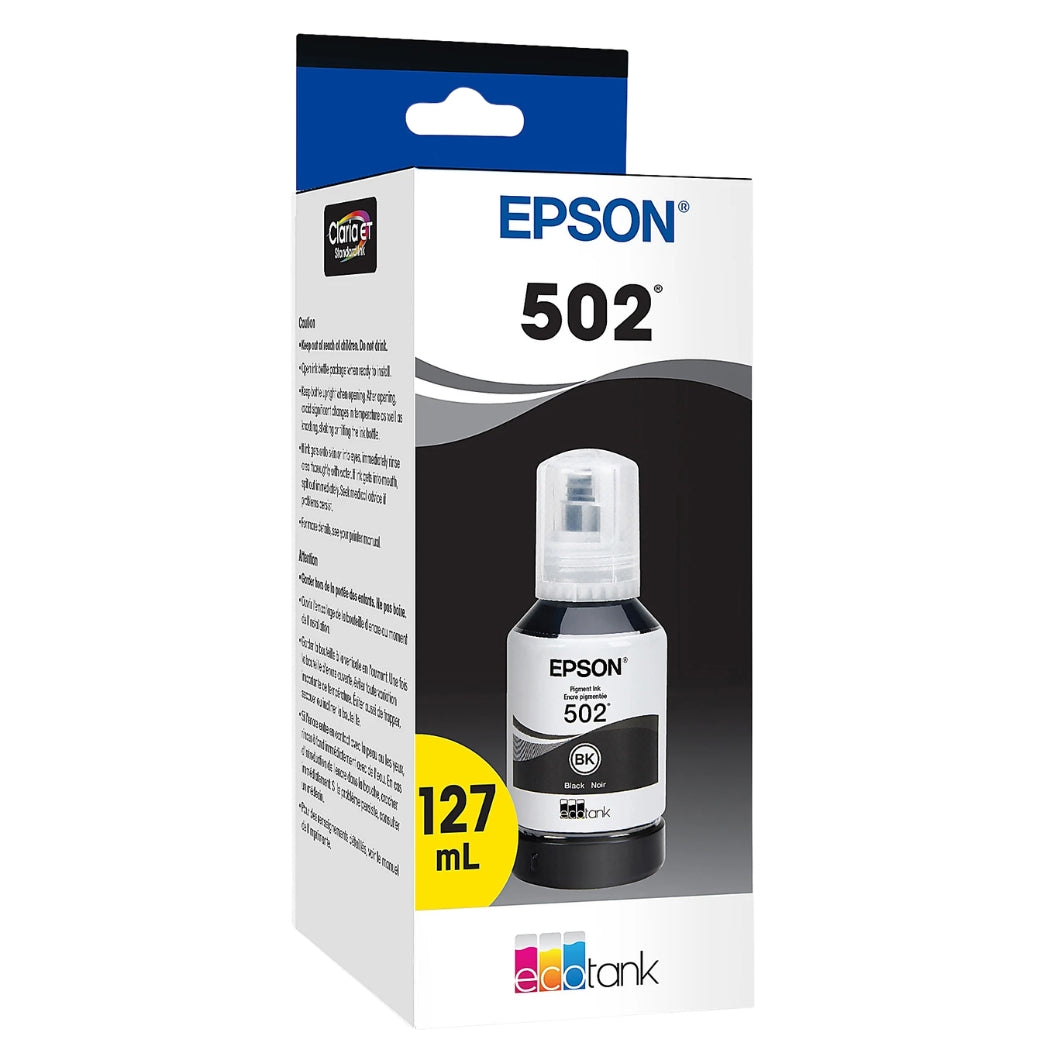 Epson T502 Black Standard Yield Ink Bottle (T502120-S)
