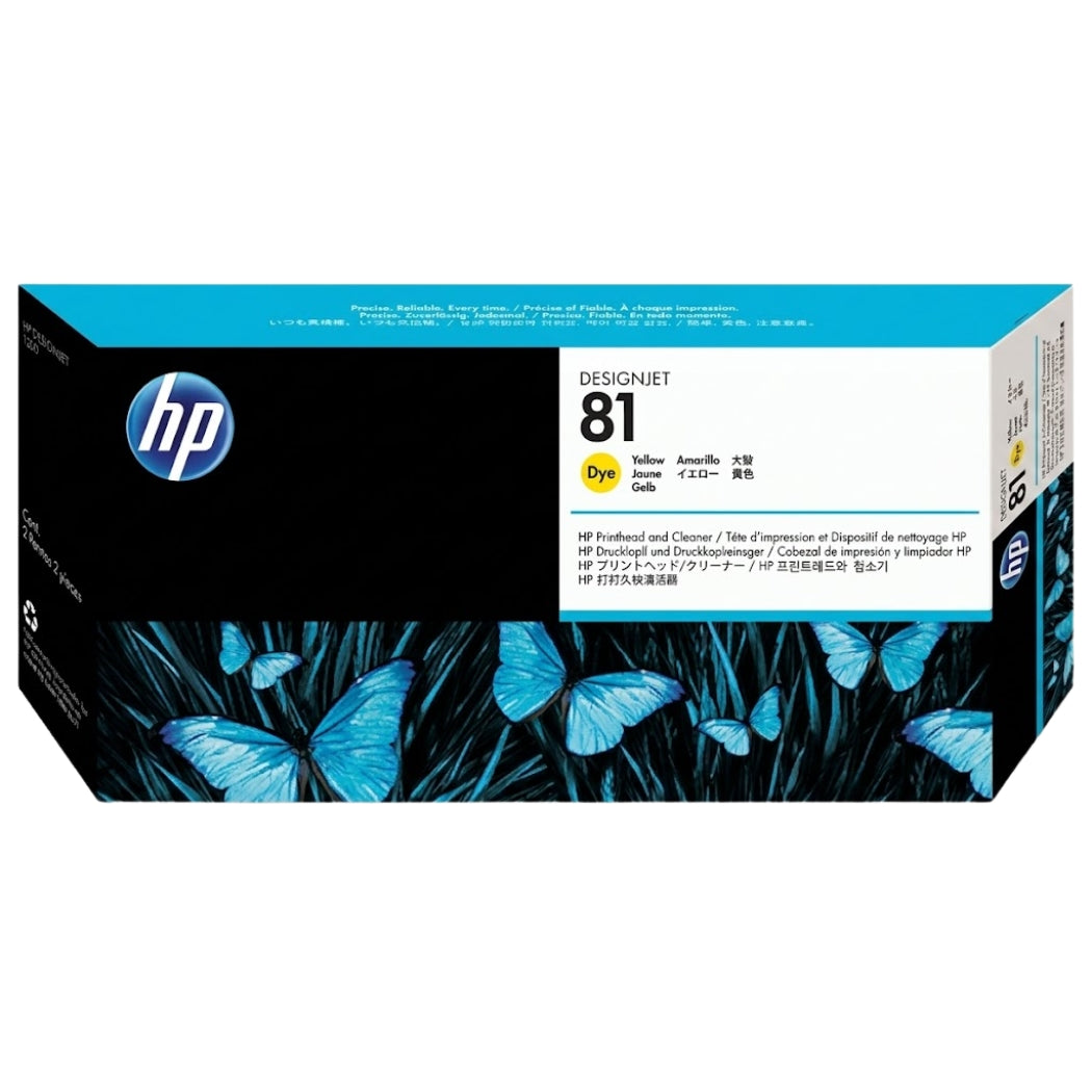 HP 81 (C4953A) Yellow Printhead and Printhead Cleaner