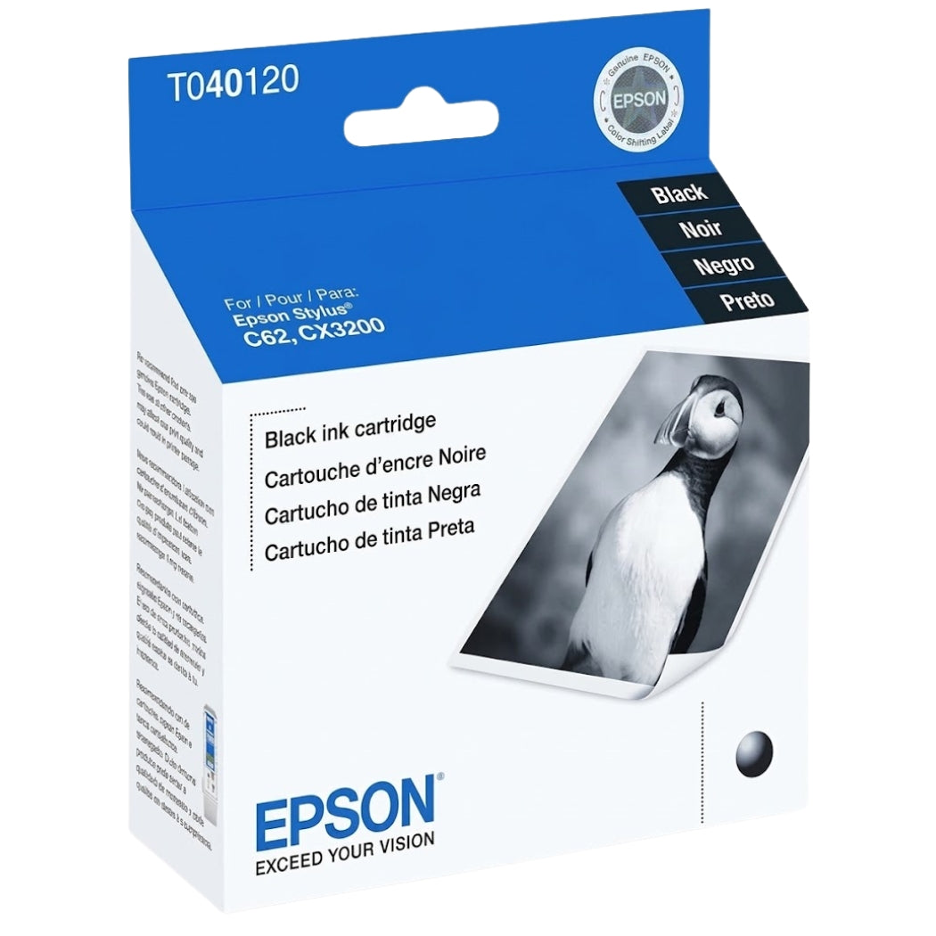 Epson T040 Black UltraChrome Ink Cartridge, T040120