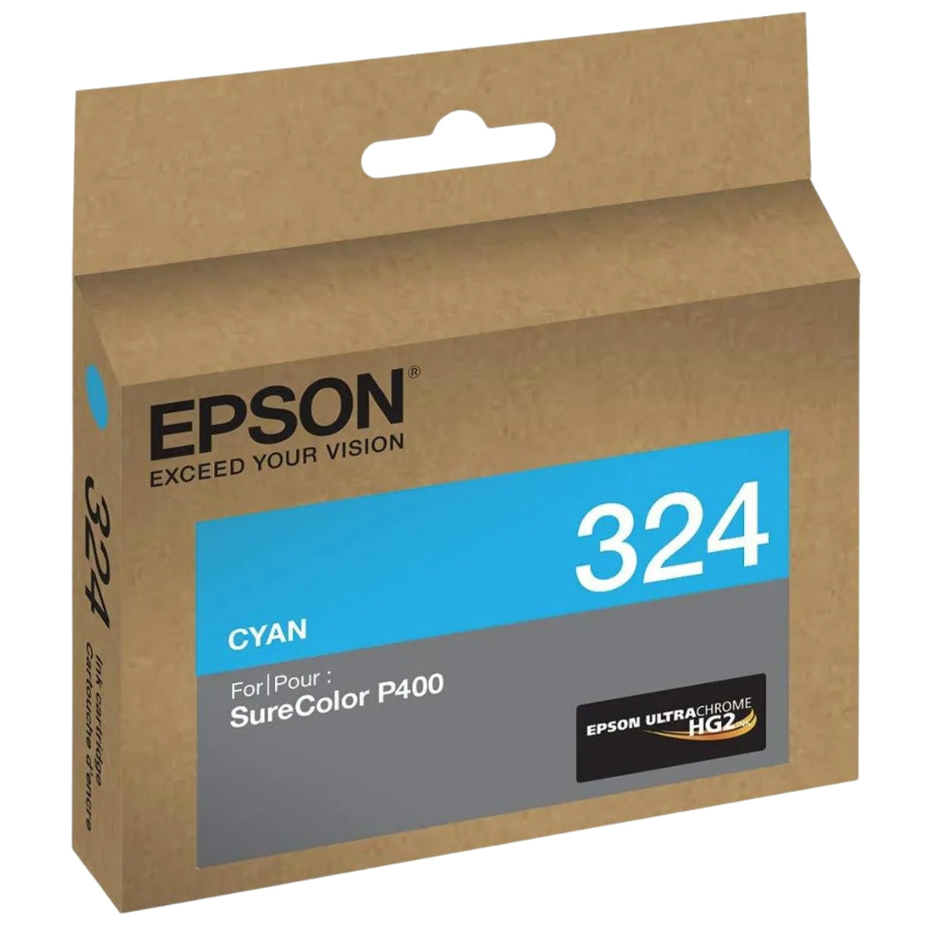 Epson 324 Standard-Yield Cyan UltraChrome HG2 Ink Cartridge, T324220