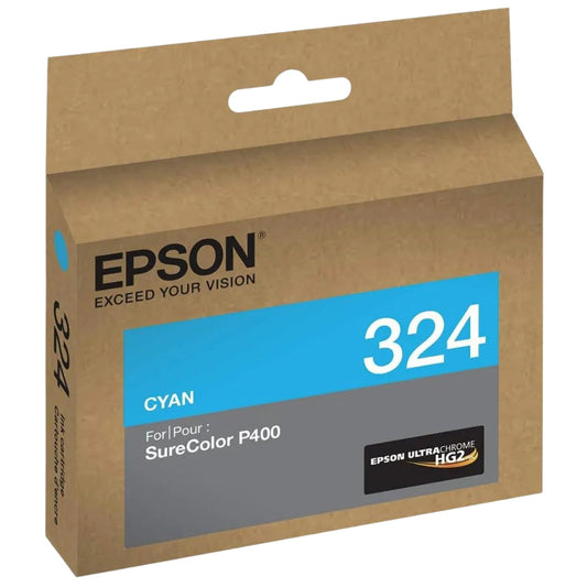 Epson 324 Standard-Yield Cyan UltraChrome HG2 Ink Cartridge, T324220