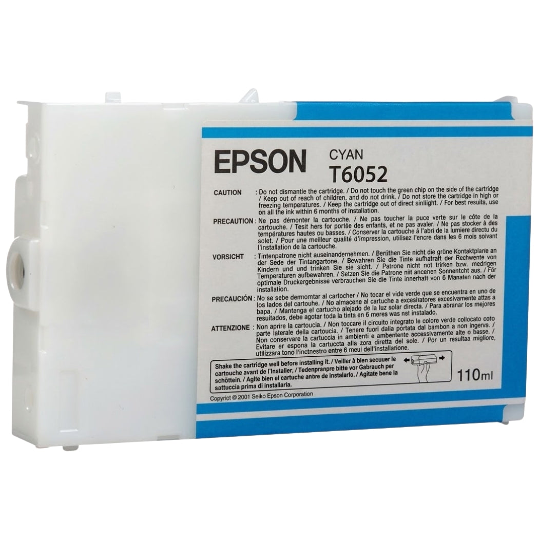 Epson T6052 Cyan Ink Cartridge, T605200