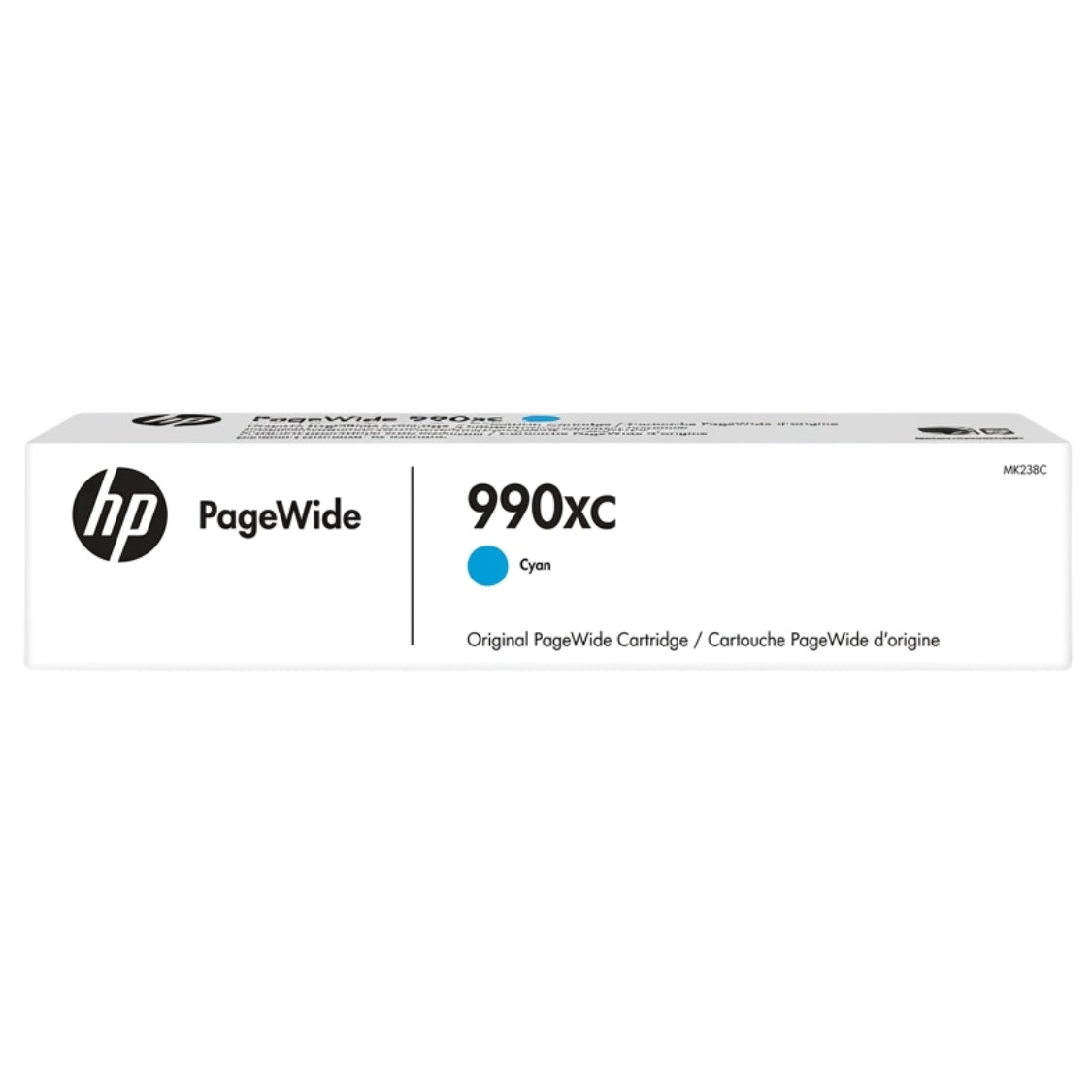 Genuine HP 990XC Cyan High-Yield PageWide Ink Cartridge, M0K05XC