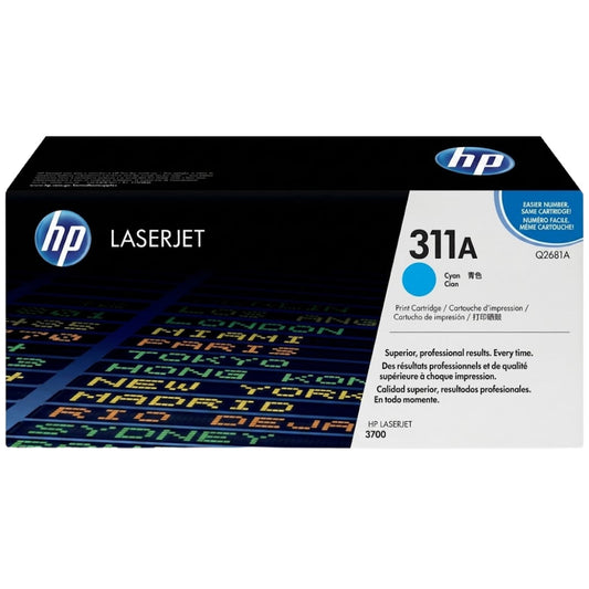 HP 311A Cyan Toner Cartridge, Q2681A