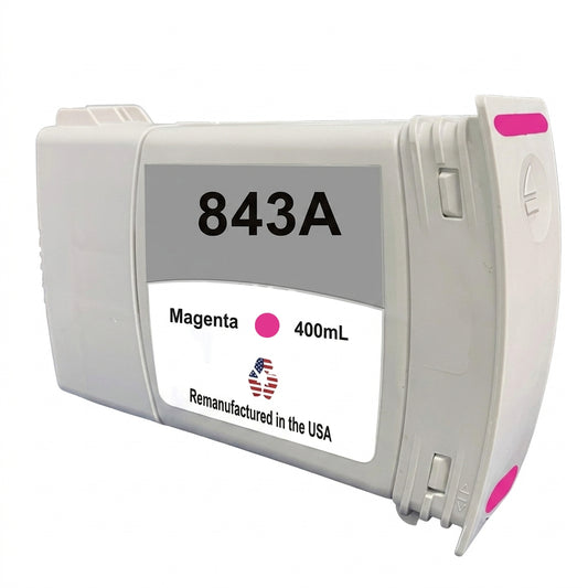 JIT Brand for HP 843A Magenta Remanufactured in the USA Ink Cartridge-C1Q59A