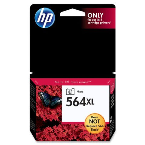 Original HP 564XL High Yield Photo Black Ink Cartridge, CB322WN