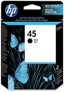 Genuine HP 45 Standard Yield Black Ink Cartridge, 51645