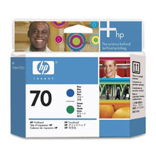 Original HP 70 Standard Yield Blue and Green DesignJet Printhead, C9408A