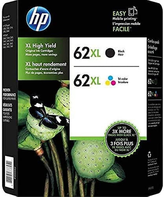 Original HP 63XL High Yield Black and Color Ink Cartridge