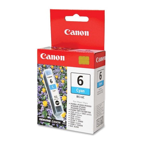 Original Canon BCI-6 Standard Yield Cyan Ink Cartridge