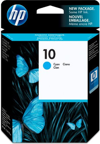 Original HP 10 Standard-Yield Cyan Ink Cartridge, C4841A