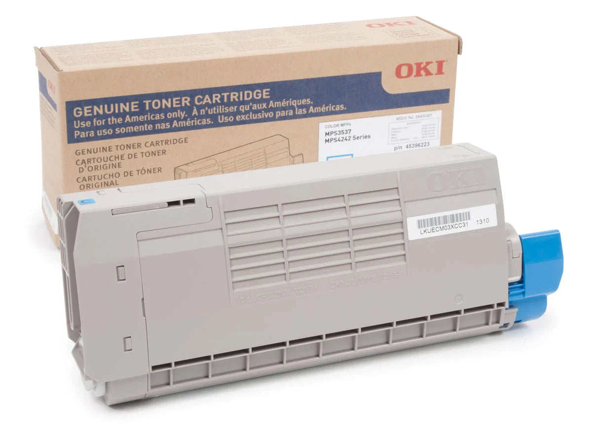 Original Okidata MPS3537 High Yield Cyan Toner Cartridge, 58400301