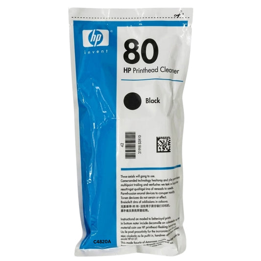 Genuine HP 80 Black Printhead Cleaner Only, C4820A