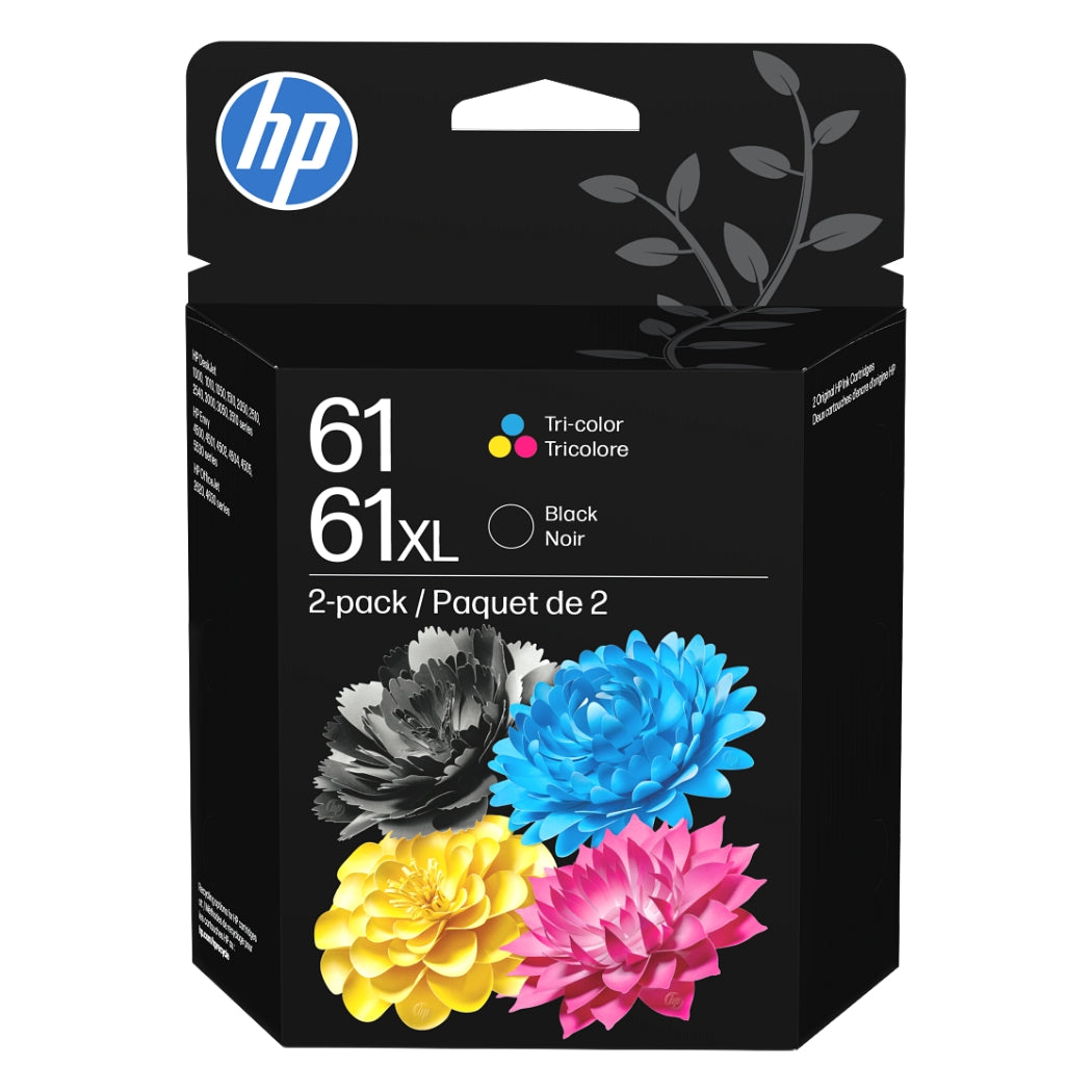 Original HP 61XL Black and 61 Color Ink Cartridge