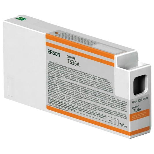 Original Epson T636 Standard-Yield Orange Ink Cartridge, T636A00