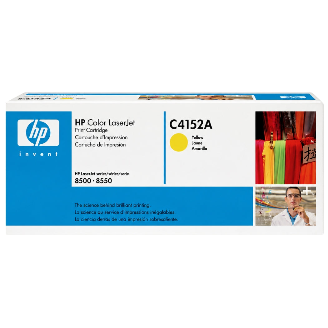 Genuine HP C4152A High-Yield Yellow LaserJet Toner Cartridge