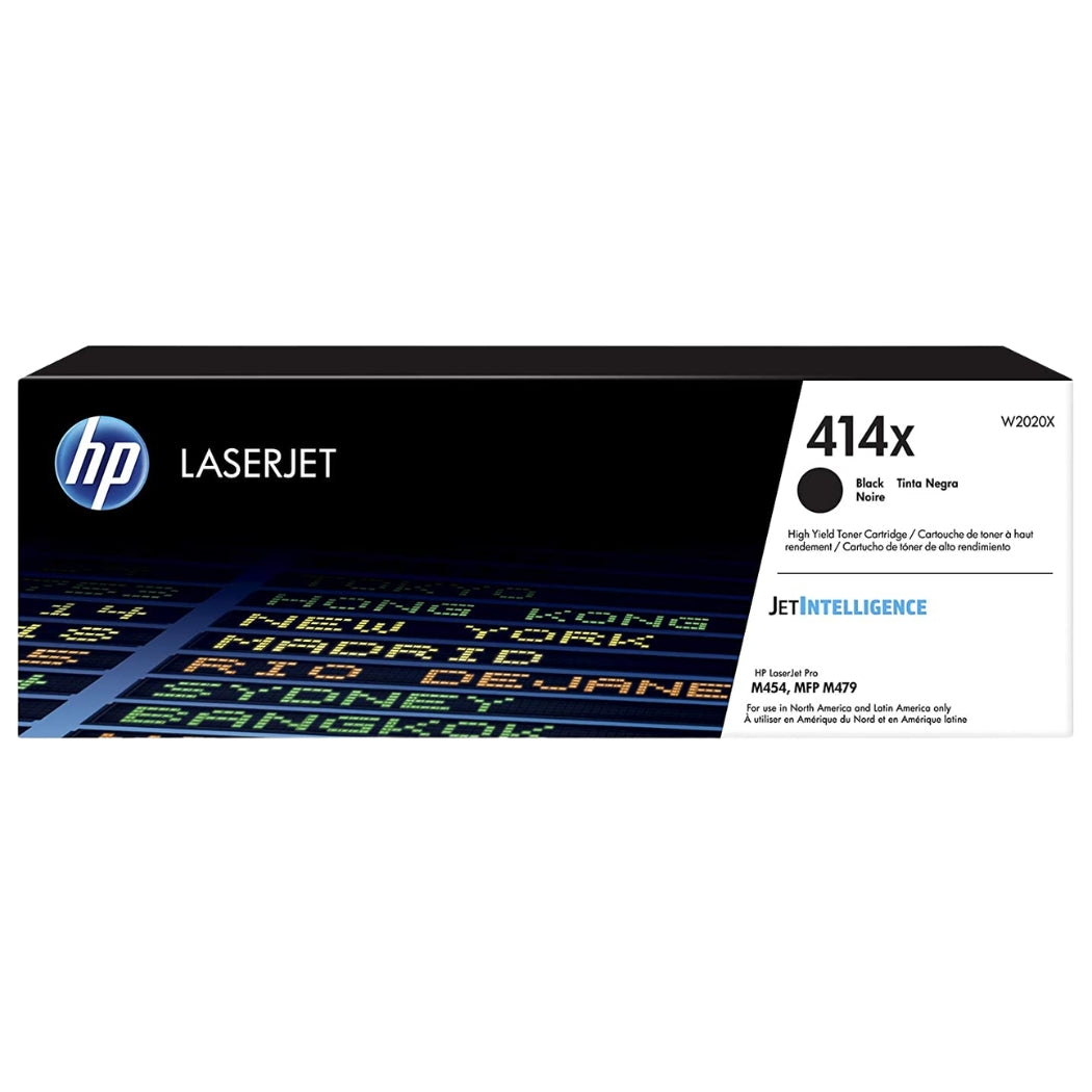 Genuine HP 414X High-Yield Black Laser Toner Cartridge, W2020X