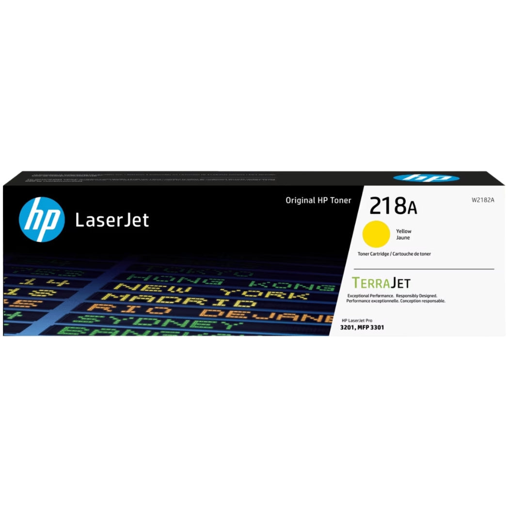 Original HP 218A Standard Yield Yellow Toner Cartridge, W2182A