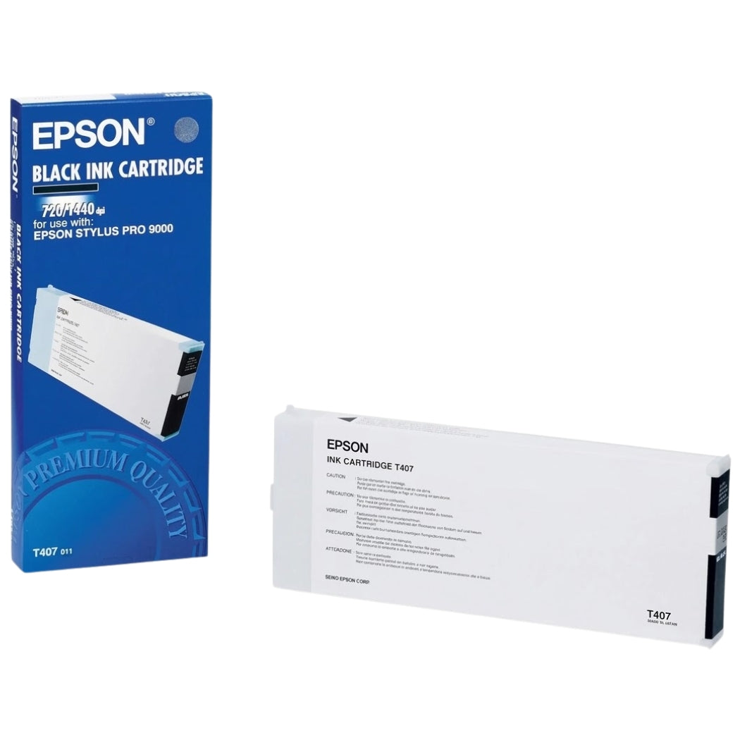 Genuine Epson T407 220ml Standard Yield Black Inkjet Cartridge, T407011