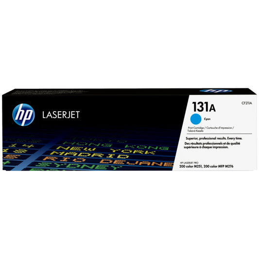 Genuine HP 131A Standard-Yield Cyan Laser Toner Cartridge, CF211A